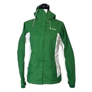Columbia Arcadia II Rain Jacket Women’s Size S Omni-Tech Waterproof Hooded